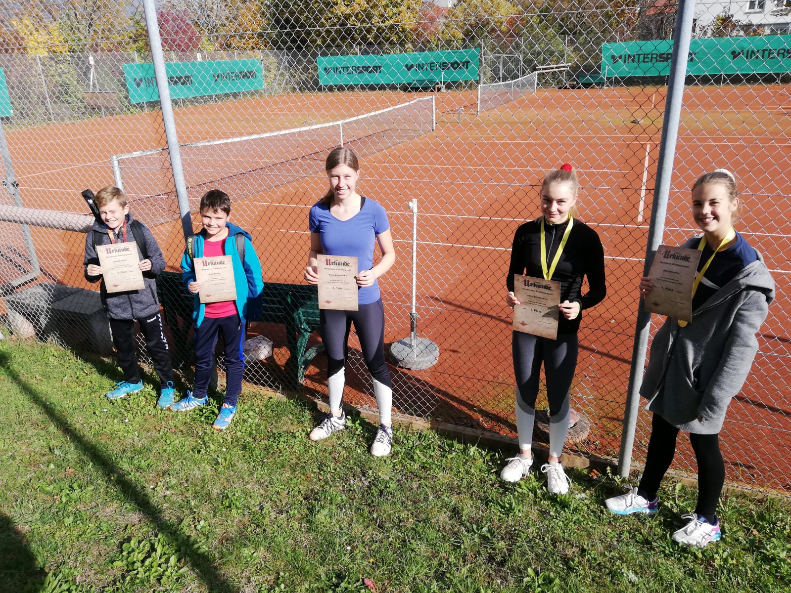 Die Siegerinnen und Sieger der Tennisqueen/Tennisking-Challenge 2020